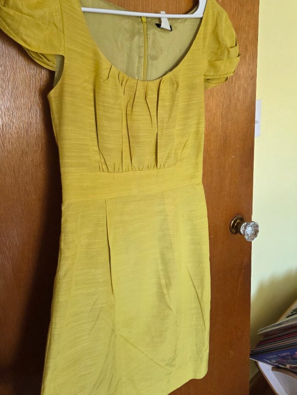 J. Crew cap sleeve dress yellow